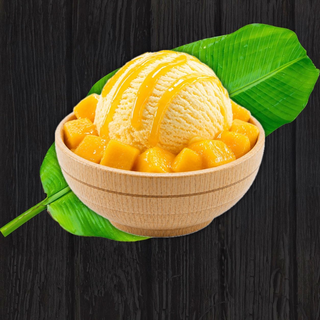 Crème glacée mangue