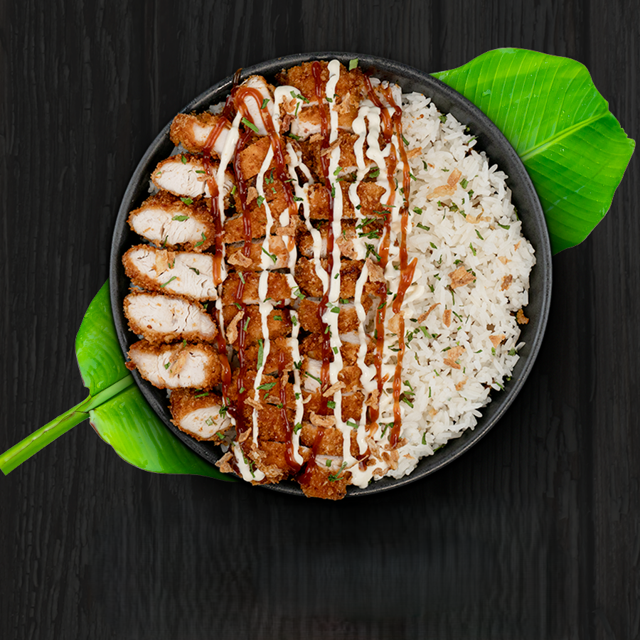 Tasty Crousty — poulet pané sur riz